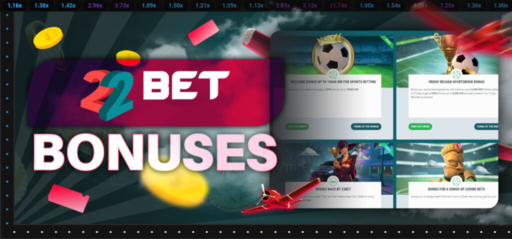 22bet aviator bonuses