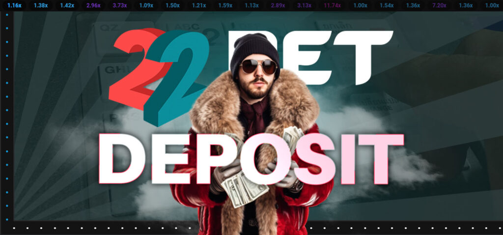 22bet aviator deposit