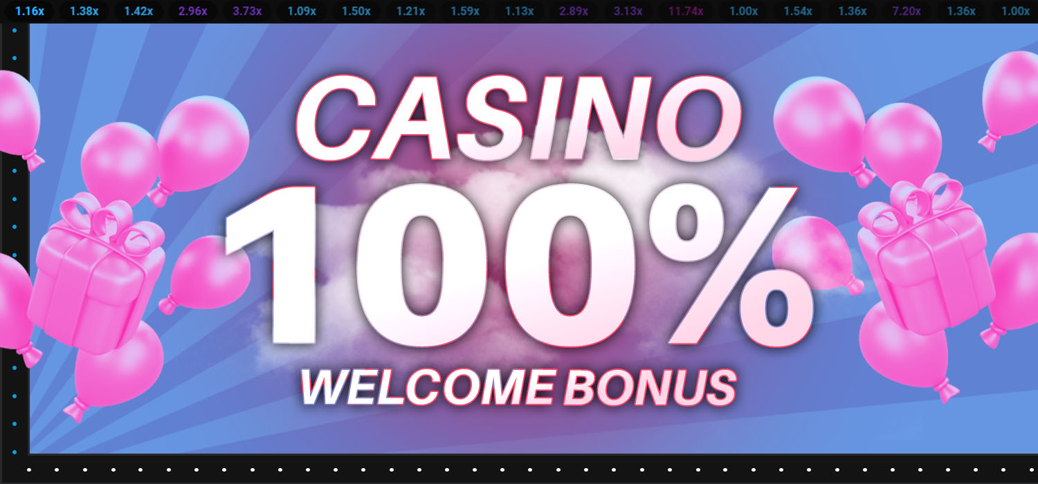 100% Casino Welcome Bonus